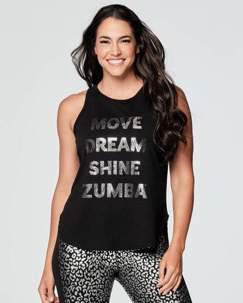 Move Dream Shine Open Back Tank