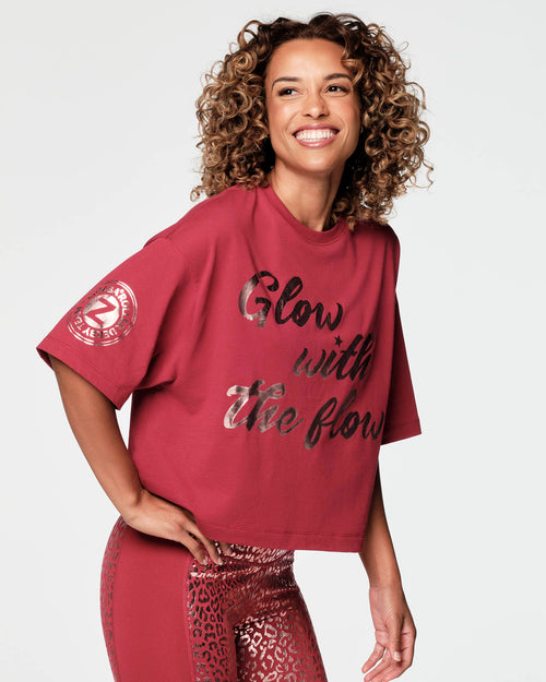 Glow With The Flow Boxy Crop Top