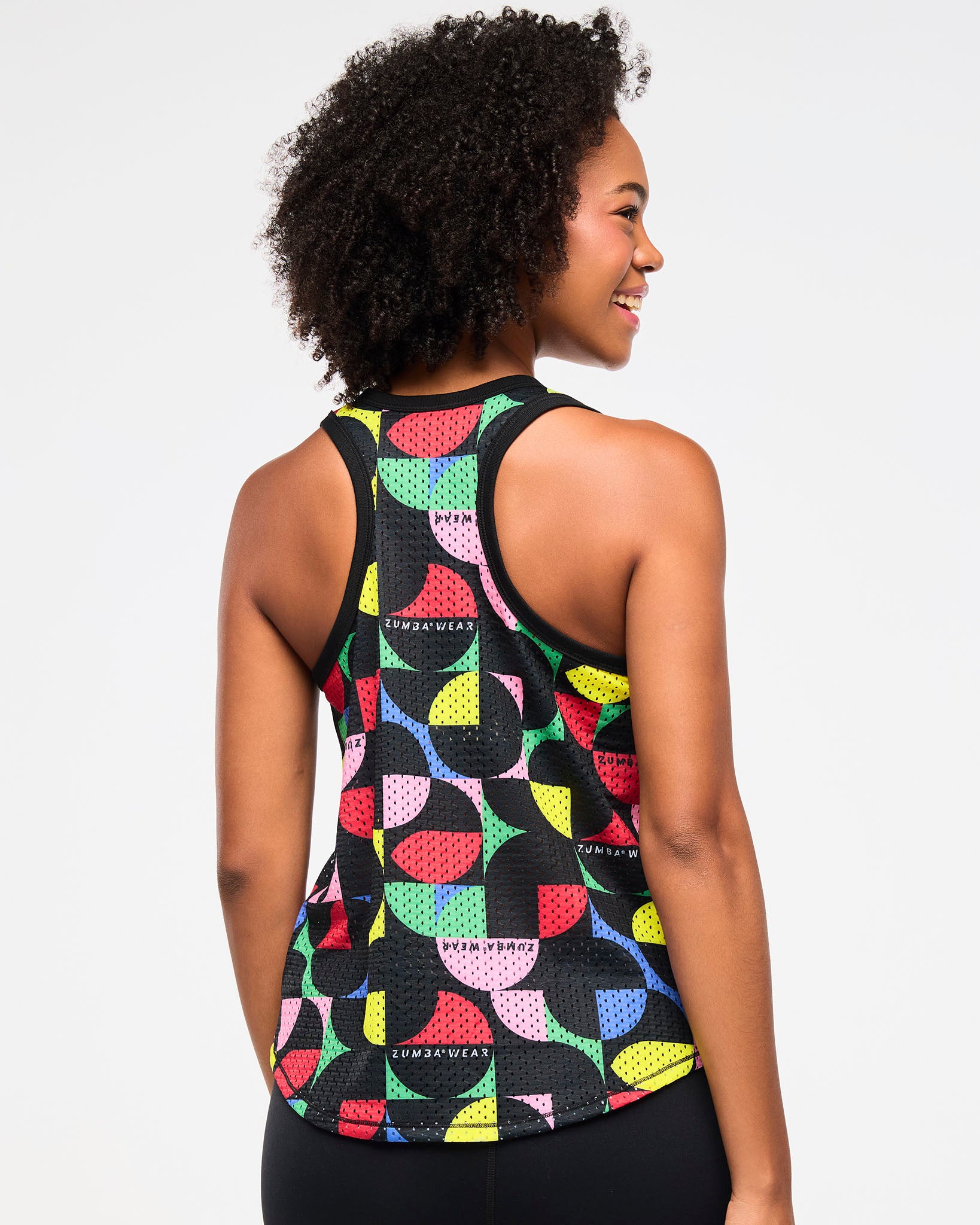Zumba Haus Basketball Mesh Tank With Curved Hem – Zumba Wear