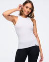 Zumba Haus High Neck Ribbed Tank