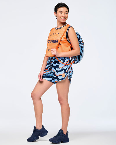 Victory Crop Loose Tank With Crossover Neck