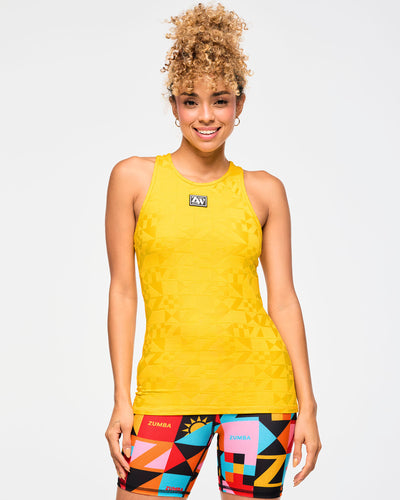 Zumba Rays High Neck Tank