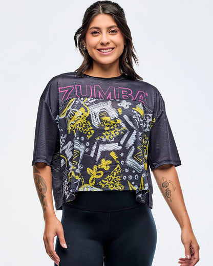 Sizzlin' Mesh Boxy Crop Top