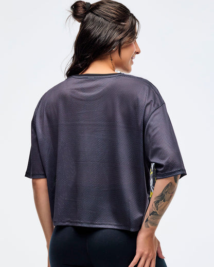 Sizzlin' Mesh Boxy Crop Top