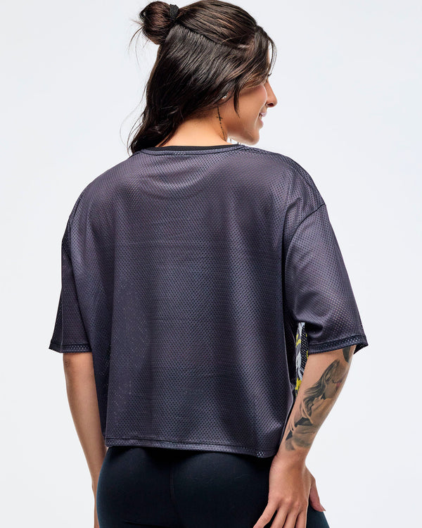 Sizzlin' Mesh Boxy Crop Top