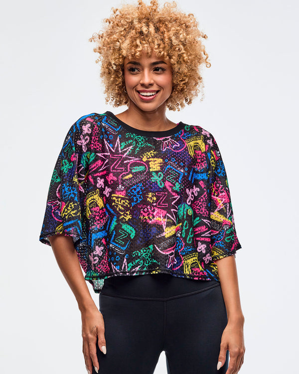 Sizzlin' Boxy Dolman Crop Top
