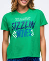 Sizzlin' High Low Crew Neck Top