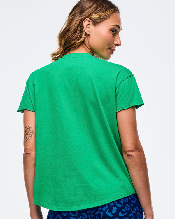 Sizzlin' High Low Crew Neck Top