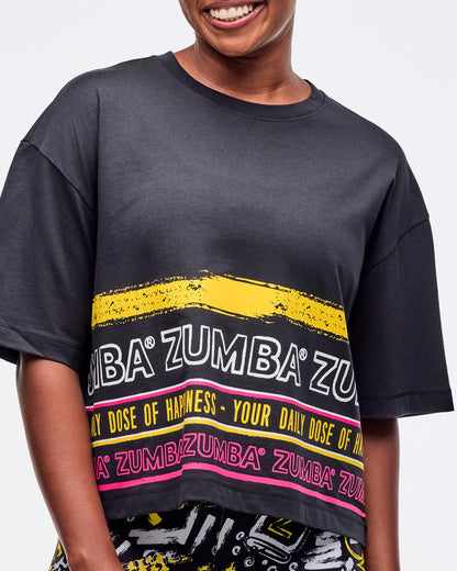 Sizzlin' Oversized Boxy Crop Top