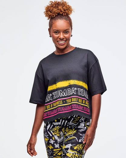 Sizzlin' Oversized Boxy Crop Top