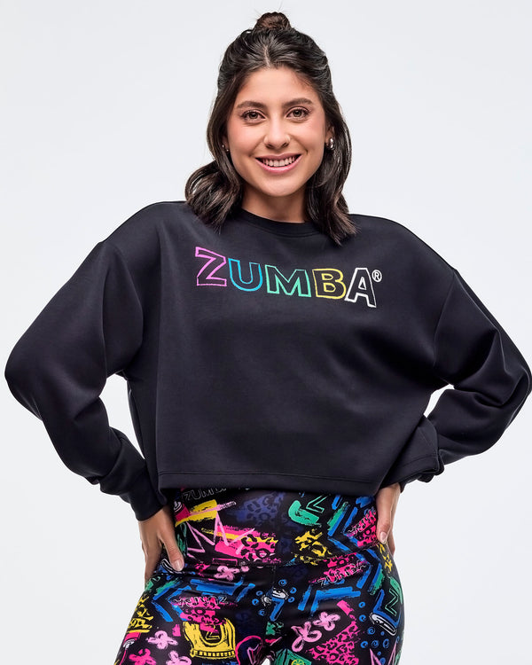 Sizzlin' Modal Long Sleeve Oversized Crop Top