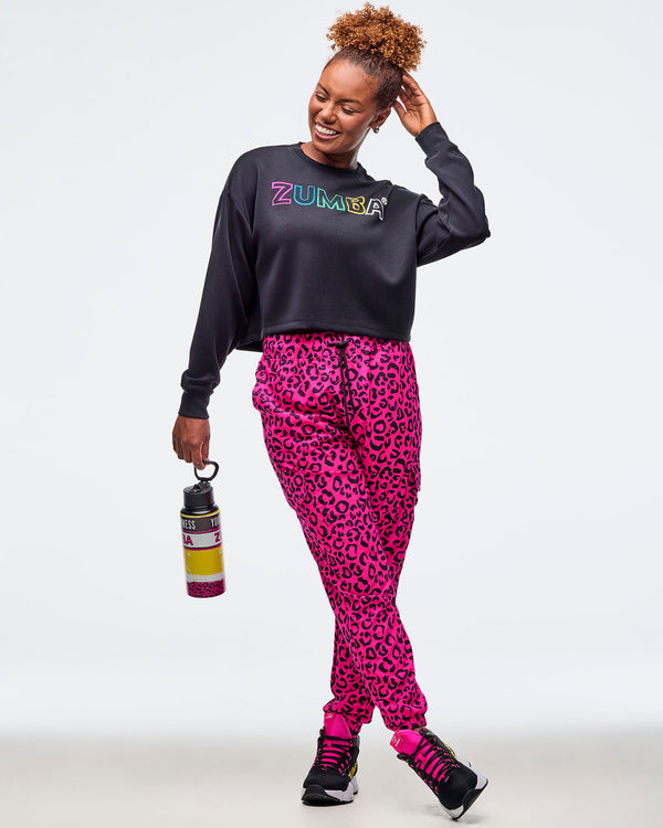 Sizzlin' Modal Long Sleeve Oversized Crop Top