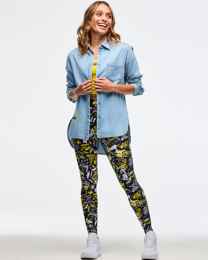 Sizzlin' Long Sleeve High Low Button Down