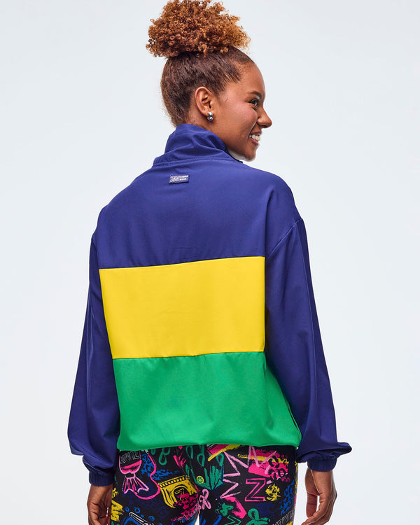 Sizzlin' Half-Zip Oversized Pullover Jacket