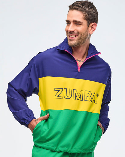 Sizzlin' Half-Zip Oversized Pullover Jacket