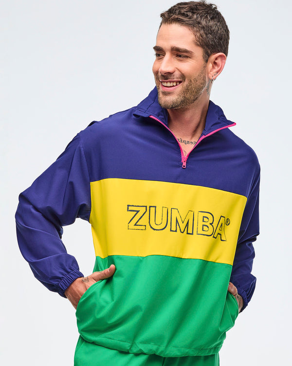 Sizzlin' Half-Zip Oversized Pullover Jacket