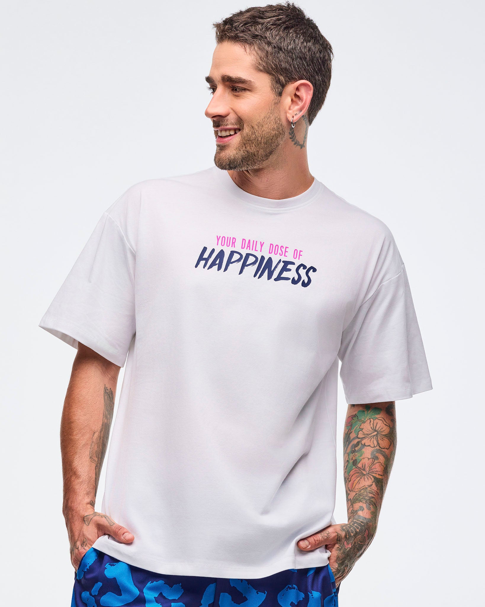 Sizzlin' Oversized Drop Shoulder Tee – Zumba Wear | STRONG iD