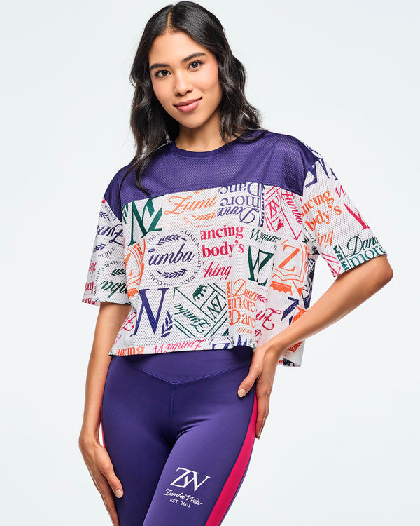 Class of 2001 Mesh Boxy Crop Top