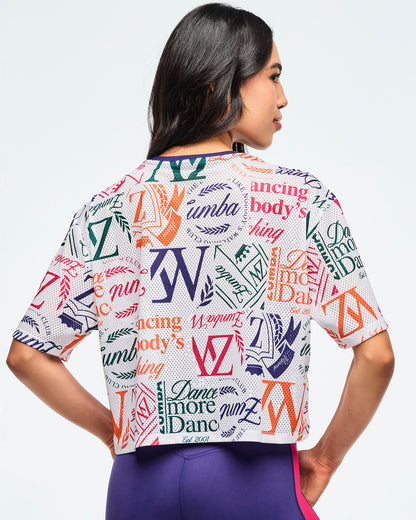 Class of 2001 Mesh Boxy Crop Top