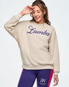Class of 2001 Oversized Pullover Waffle Sweatshirt