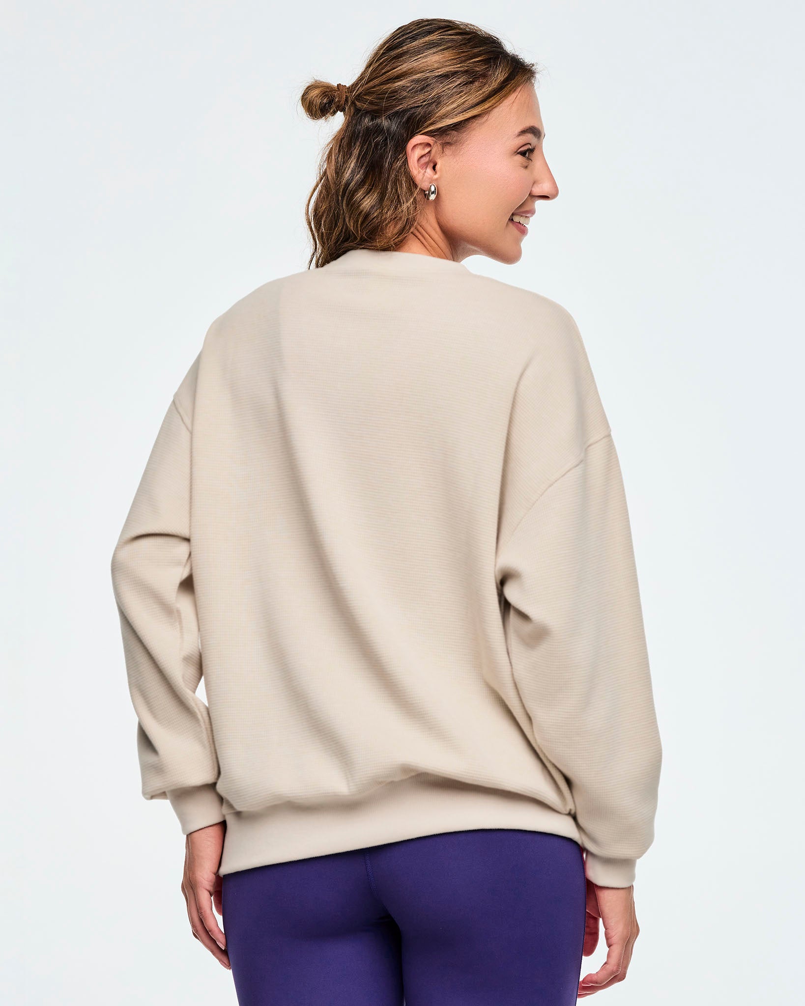 Class of 2001 Oversized Pullover Waffle Sweatshirt – Zumba Wear