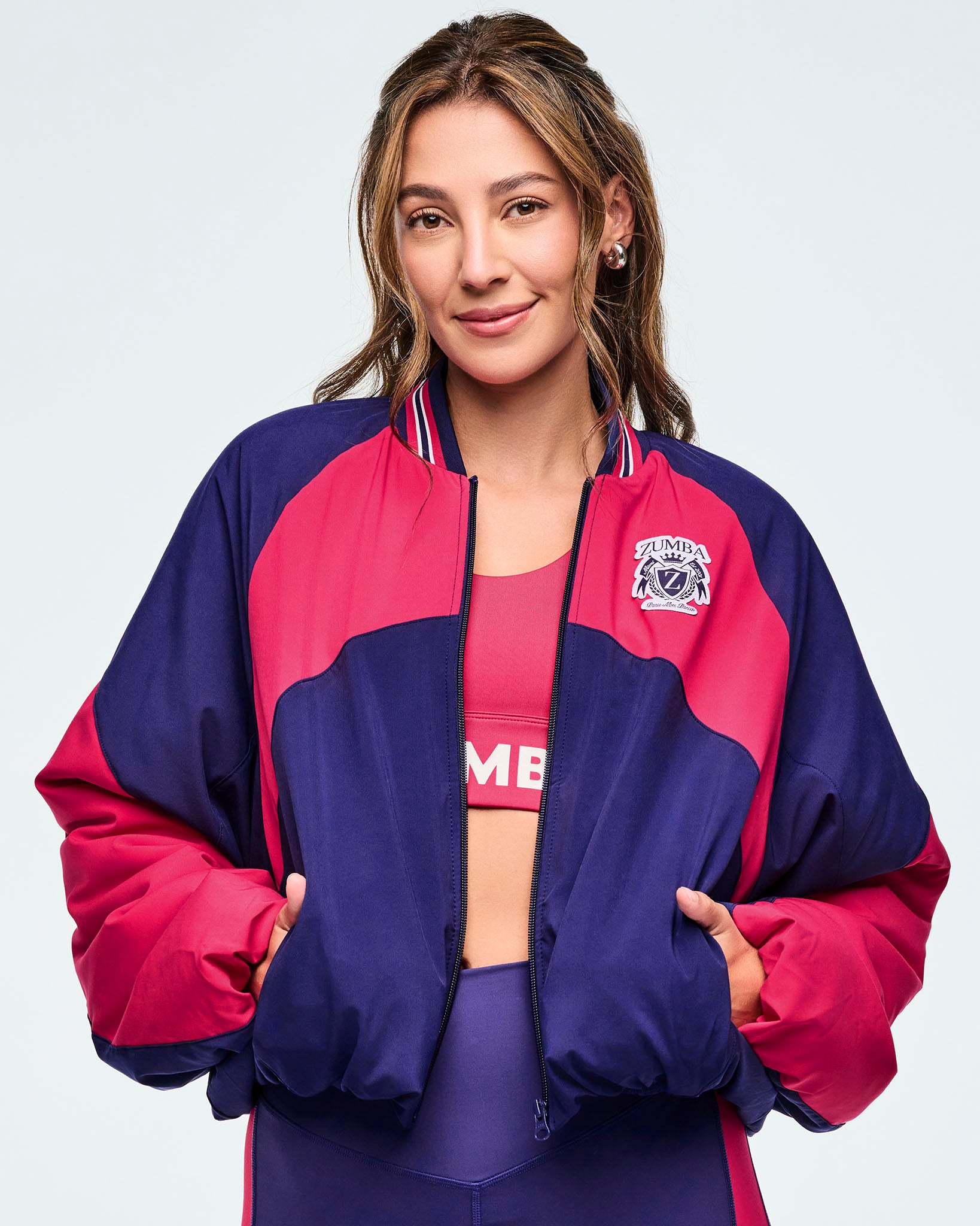 ZONE OUTER JACKET & BIB PANTS セット Class of 2001 Color Blocked Puffer Jacket – Zumba Wear