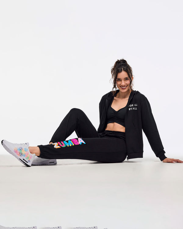 Zumba Multicolor Logo Zip-Up Hoodie