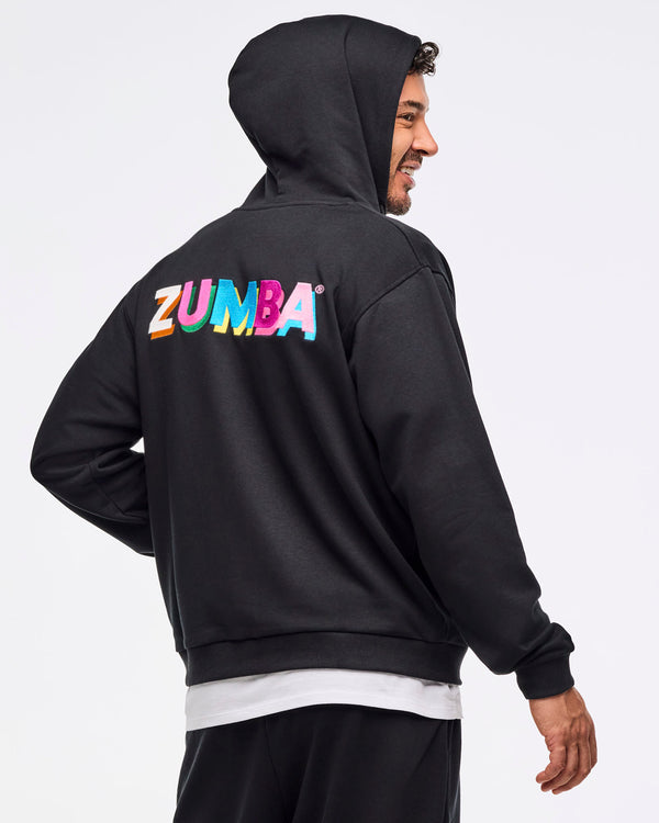 Zumba Multicolor Logo Zip-Up Hoodie
