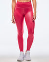 Apres Zumba Shiny High Waisted Ankle Leggings