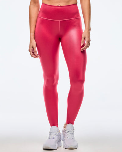Apres Zumba Shiny High Waisted Ankle Leggings