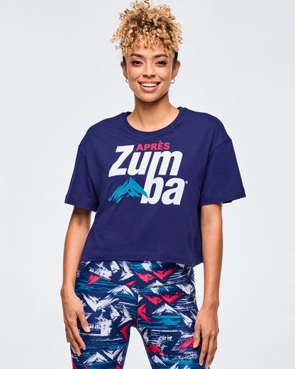 Apres Zumba Crew Neck Crop Top