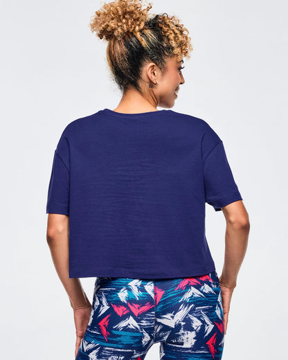 Apres Zumba Crew Neck Crop Top