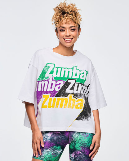 Apres Zumba Oversized Boxy Crop Top