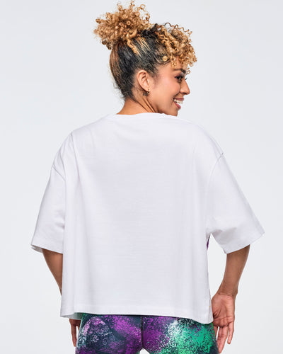Apres Zumba Oversized Boxy Crop Top