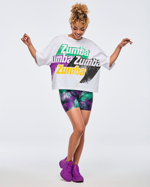 Apres Zumba Oversized Boxy Crop Top