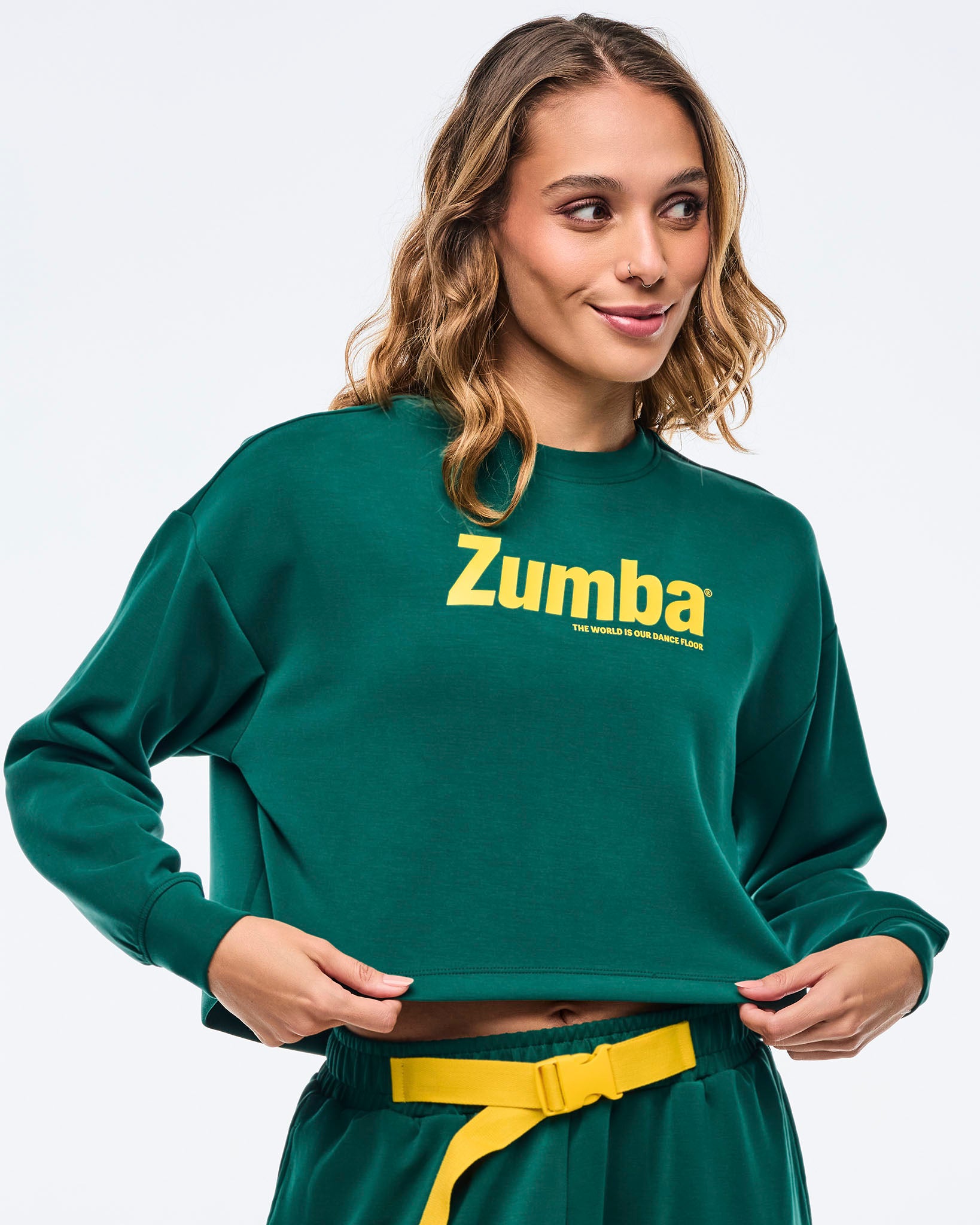 ZUMBA 新作 Apres Zumba Modal Long Sleeve Oversized Crop Top – Zumba Wear