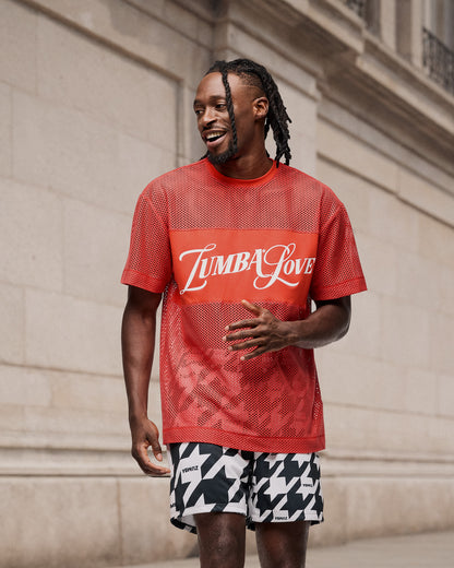 Zumba Amour Boxy Mesh Top