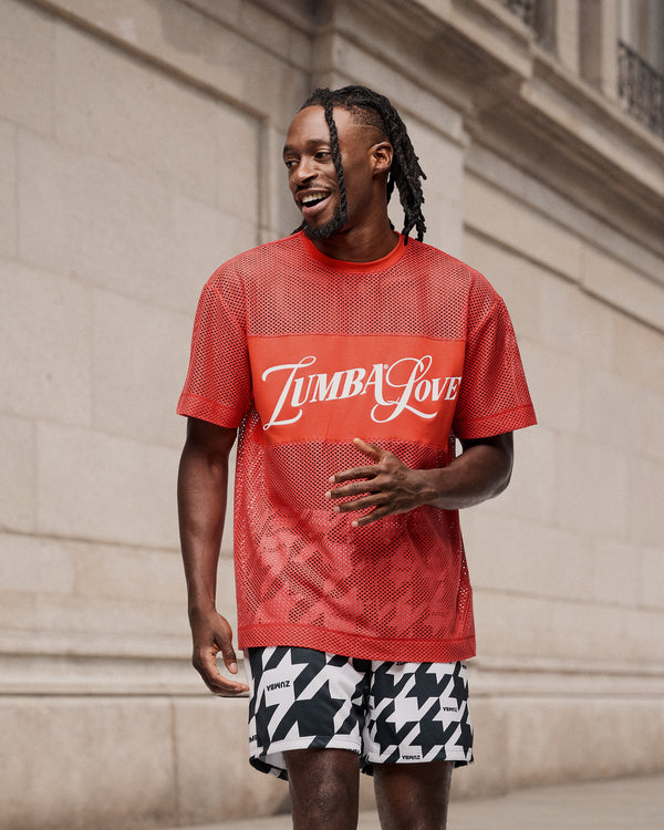 Zumba Amour Boxy Mesh Top