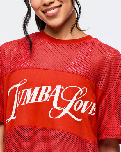 Zumba Amour Boxy Mesh Top