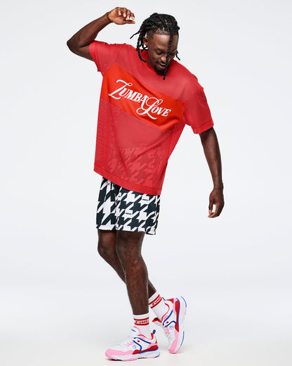 Zumba Amour Boxy Mesh Top