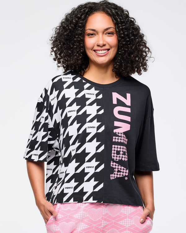 Zumba Amour Oversized Boxy Crop Top