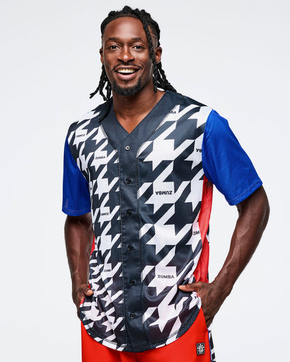 Zumba Amour Baseball Button-Up Jersey