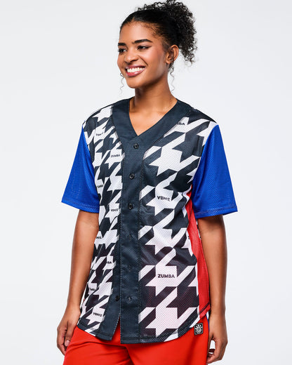 Zumba Amour Baseball Button-Up Jersey