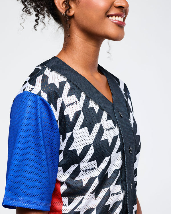 Zumba Amour Baseball Button-Up Jersey