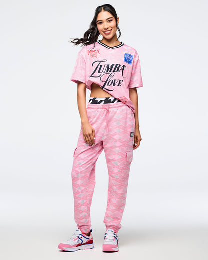 Zumba Amour Crew Neck Athletic Jersey