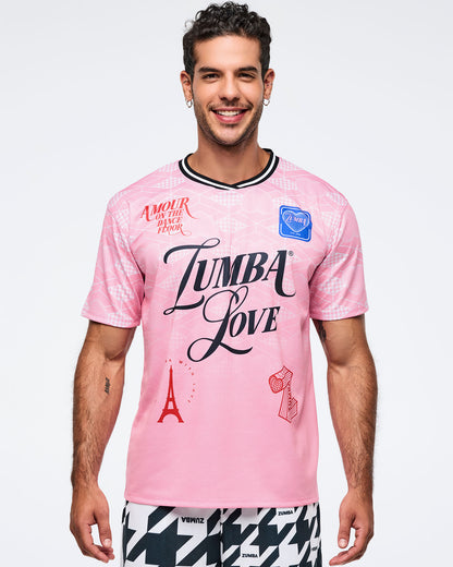 Zumba Amour Crew Neck Athletic Jersey