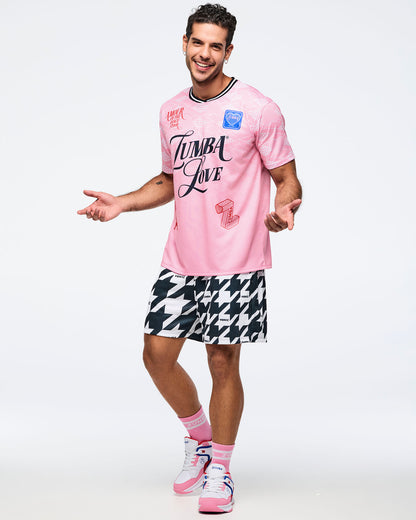 Zumba Amour Crew Neck Athletic Jersey