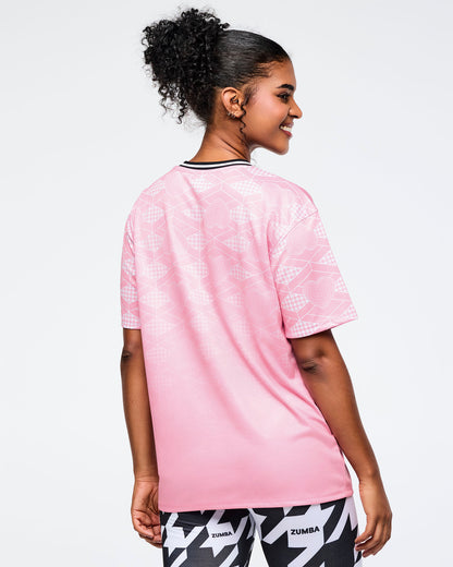 Zumba Amour Crew Neck Athletic Jersey