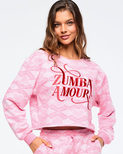 Zumba Amour Cropped Sweatshirt