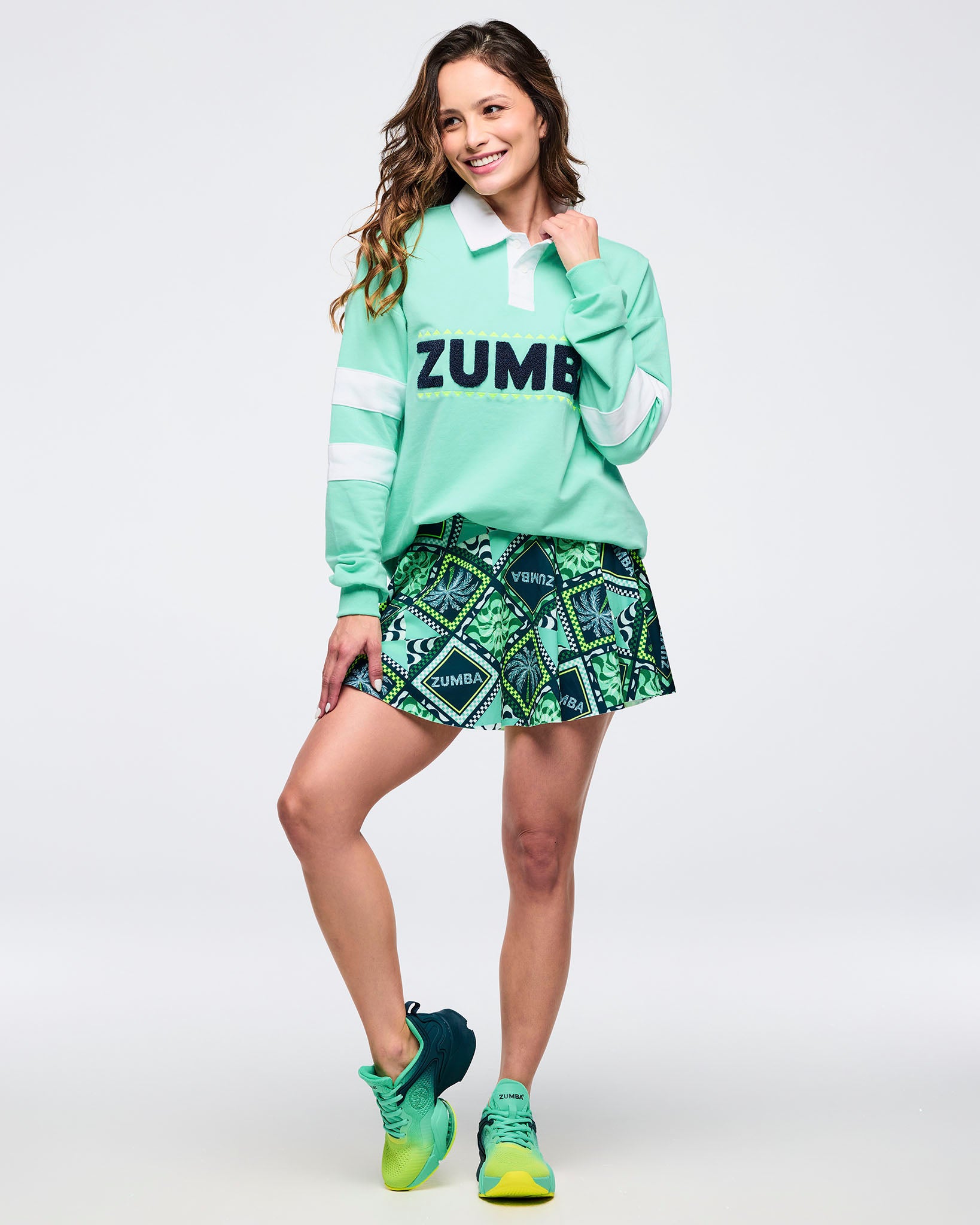 Latin Movement Long Sleeve Polo – Zumba Wear | STRONG iD